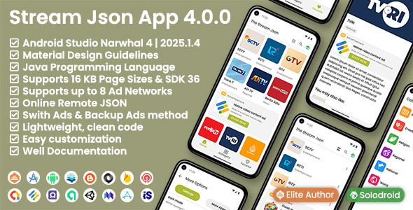 solodroid: stream json